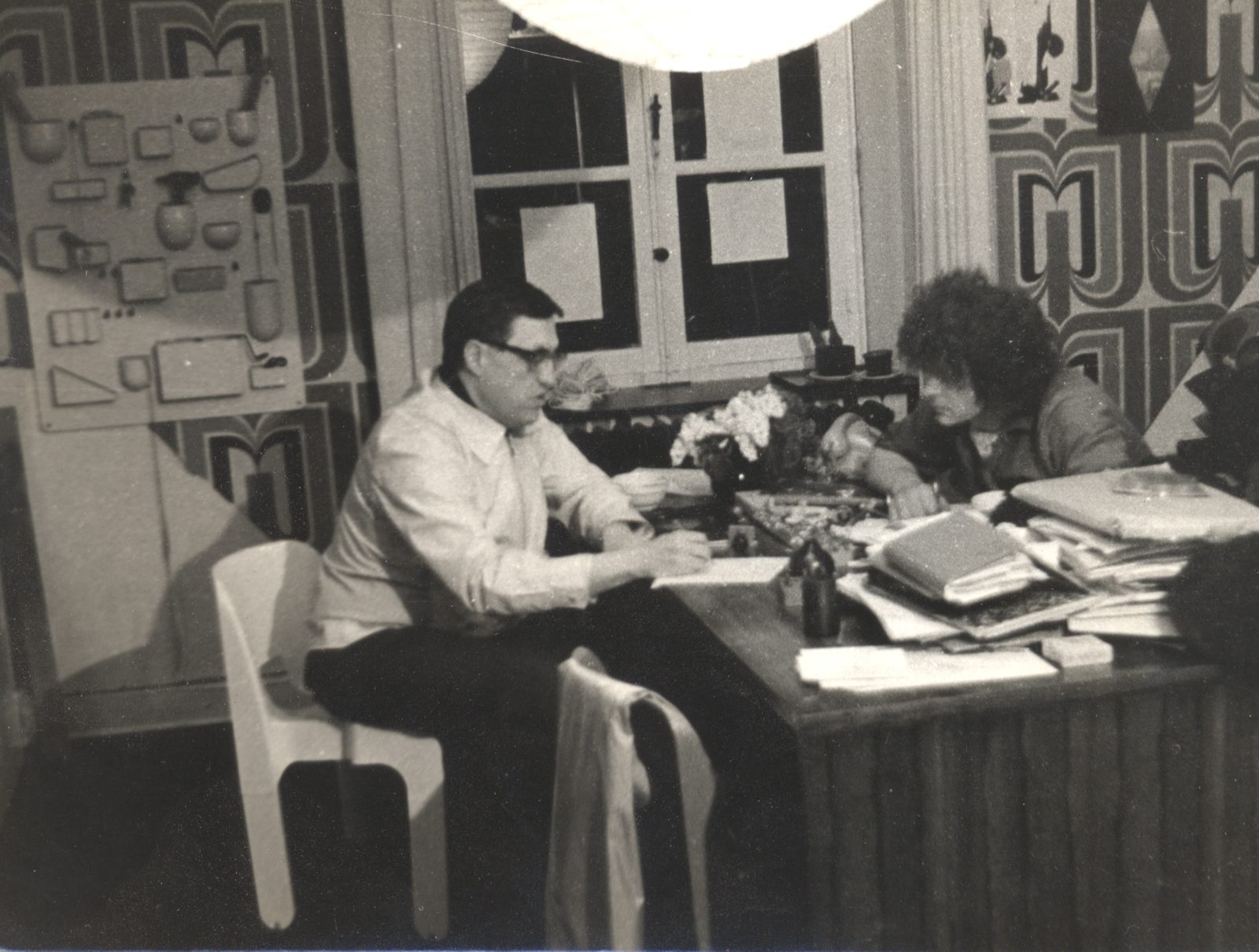 Jacques Schotte et Michel Hock à La Devinière